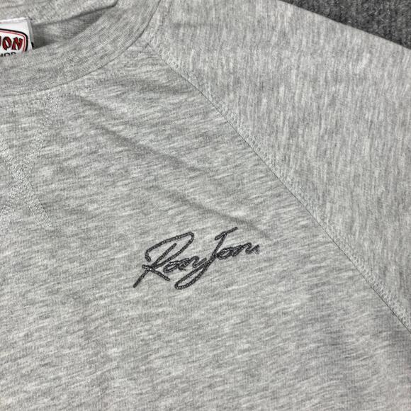 Ron Jon Sweatshirt Mens M Gray Crewneck Surf Shop Lightweight Casual Beach - Picture 2 of 8